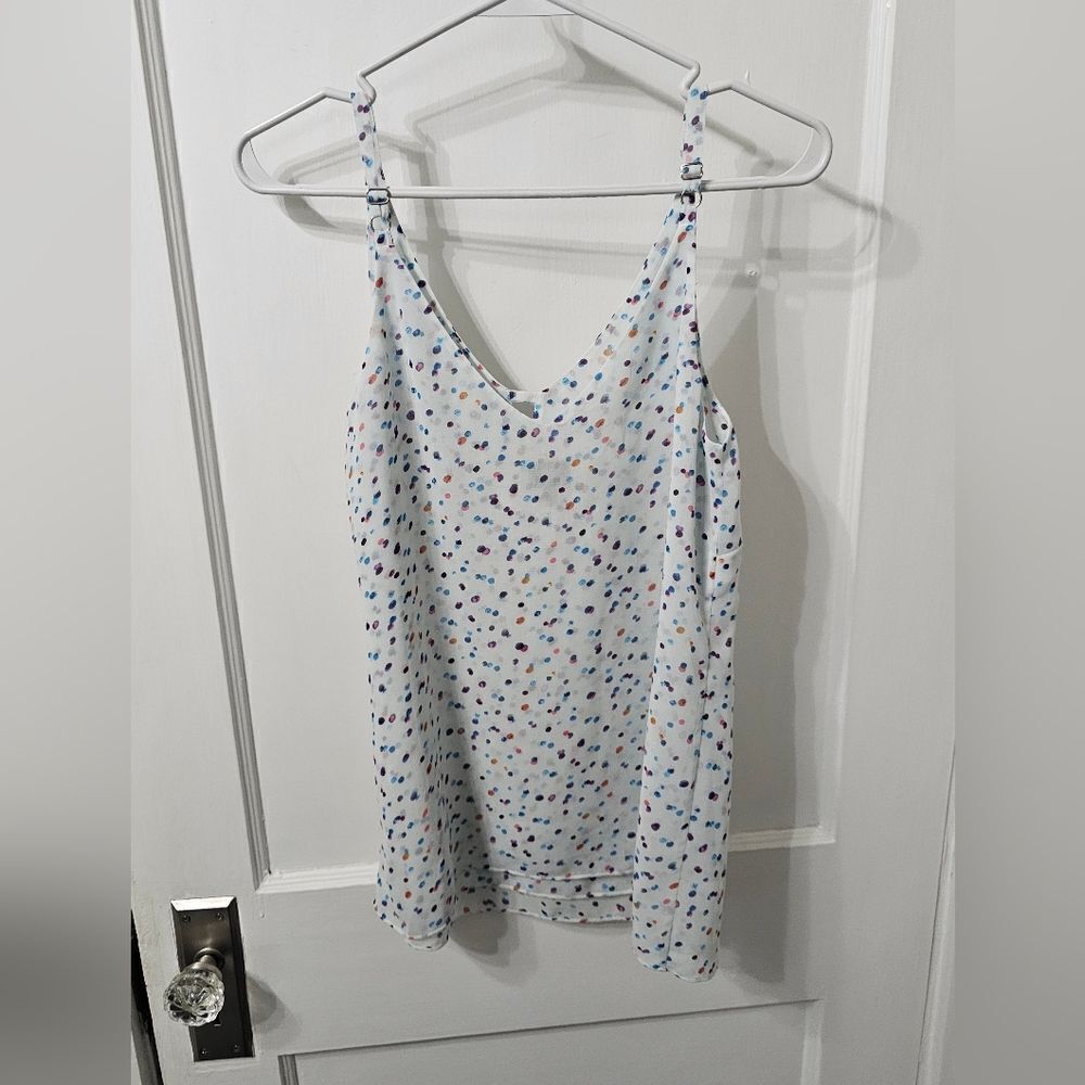 CAbi Polka Dot Confetti Tank Size XS, Excellent Condition